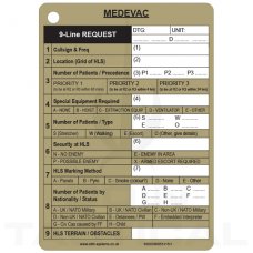 A6 MEDEVAC Slate Card 