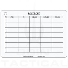 B6 Route Out Slate Card