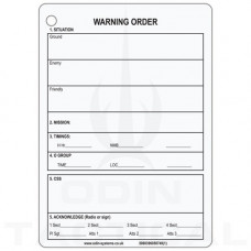 B6 Warning Order Slate Card