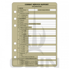 TAM CSS (Combat Service Support) Slate Card Set